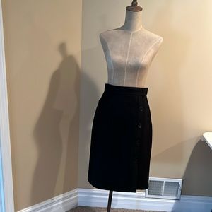 Saint Laurent Rive Gauche Cashmere Skirt